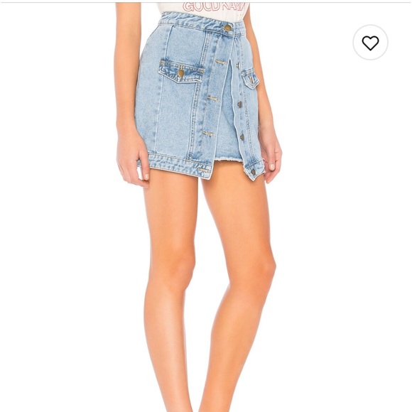 By the way Renee double layer denim skirt - Picture 2 of 5